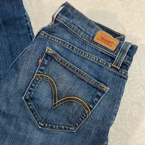 Levi's Tilted 504 Blue Denim Jeans - Picture 2 of 9